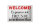 Blechschild Spruch 18x12cm Welcome viele Freunde Haus