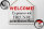 Blechschild Spruch 18x12cm Welcome viele Freunde Haus