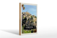 Holzschild Reise 20x30cm Gordes France Ansicht Urlaub
