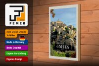 Holzschild Reise 20x30cm Gordes France Ansicht Urlaub