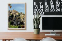 Holzschild Reise 20x30cm Gordes France Ansicht Urlaub