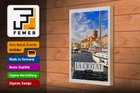 Holzschild Reise 20x30cm La ciotat France Meer Jachten Urlaub