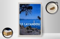Holzschild Reise 20x30 m Retro Le Lavandou France Urlaub