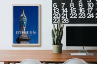 Holzschild Reise 20x30cm Heiligtum Frau Lourdes Kirche