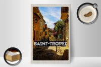 Holzschild Reise 20x30cm Saint Tropez France Hafenort