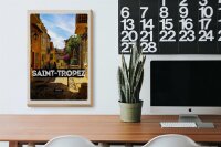 Holzschild Reise 20x30cm Saint Tropez France Hafenort