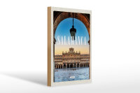 Holzschild Reise 20x30cm Salamanca Spain Architektur Geschenk