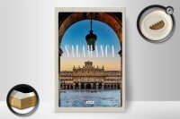 Holzschild Reise 20x30cm Salamanca Spain Architektur Geschenk