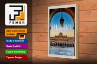 Holzschild Reise 20x30cm Salamanca Spain Architektur Geschenk