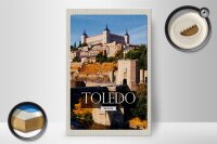 Holzschild Reise 20x30cm Tolerado Spain Altstadt Reiseziel