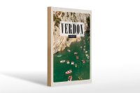 Holzschild Reise 20x30cm Verdon France Verdonschlucht Meer