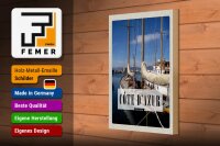Holzschild Reise 20x30cm Cote dazur France Urlaubsort Meer
