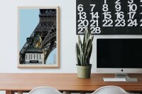 Holzschild Reise 20x30cm Eiffel Tower Paris Tourismus