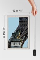 Holzschild Reise 20x30cm Eiffel Tower Paris Tourismus