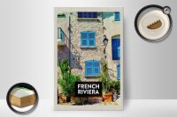 Holzschild Reise 20x30cm French Riviera Reiseziel Tourismus