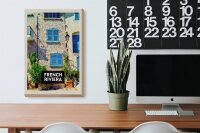Holzschild Reise 20x30cm French Riviera Reiseziel Tourismus
