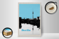 Holzschild Reise 20x30cm Berlin Deutschland Fluss Reiseziel