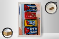 Holzschild Reise 20x30cm Cuba  Karibik Habana Reiseziel