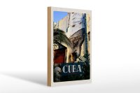 Holzschild Reise 20x30cm Cuba Karibik Gemälde auf...