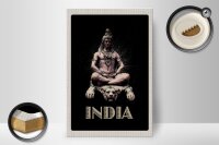 Holzschild Reise 20x30cm Indien Gott Buddhismus Löwe