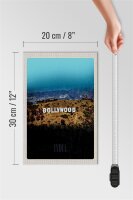 Holzschild Reise 20x30cm Bollywood Indien Star indische Filme