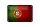 Blechschild Flagge 18x12cm Portugal Fahne
