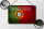 Blechschild Flagge 18x12cm Portugal Fahne