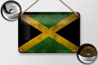 Blechschild Flagge 18x12cm Jamaika Fahne