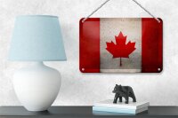 Blechschild Flagge 18x12cm Kanada Fahne Wanddeko