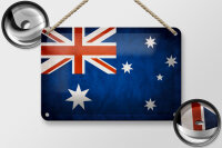Blechschild Flagge 18x12cm Australien Fahne