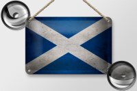Blechschild Flagge 18x12cm Schottland Fahne