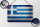 Blechschild Flagge 18x12cm Griechenland Fahne