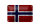 Blechschild Flagge 18x12cm Norwegen Fahne Wanddeko