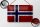 Blechschild Flagge 18x12cm Norwegen Fahne Wanddeko