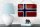 Blechschild Flagge 18x12cm Norwegen Fahne Wanddeko