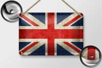 Blechschild Flagge 18x12cm United Kingdom Wanddeko