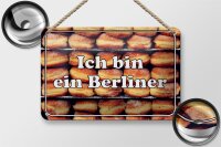 Blechschild Hinweis 18x12cm Ich bin ein Berliner
