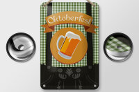 Blechschild Alkohol 12x18cm Bier Oktoberfest