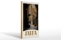 Holzschild Reise 20x30cm Jaffa Jerusalem Israel Stadt Weg
