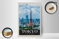 Holzschild Reise 20x30cm Tokyo Stadt Japan Asien Stadt