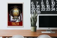 Holzschild Reise 20x30cm Tokio Japan Asien Tradition Urlaub