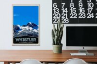 Holzschild Reise 20x30cm Whistler Blackcomb Kanada Schnee