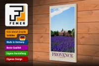 Holzschild Reise 20x30cm Provence Frankreich Natur Haus lila