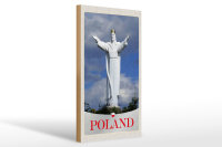 Holzschild Reise 20x30cm Polen Europa weiße...