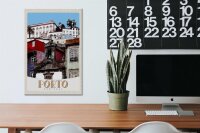 Holzschild Reise 20x30cm Porto Portugal Stadt Europa Urlaub