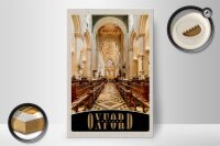 Holzschild Reise 20x30cm Oxford England Europa Kirche innen