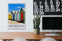 Holzschild Reise 20x30cm Melbourne Australien Strandhaus