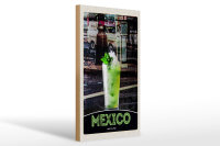 Holzschild Reise 20x30cm Mexiko USA Amerika Mojito Limette