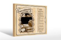 Holzschild Berufe 30x20cm Buchhändler Bücher...