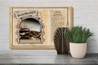 Holzschild Berufe 30x20cm Busfahrer zielorientierter Ruhepol